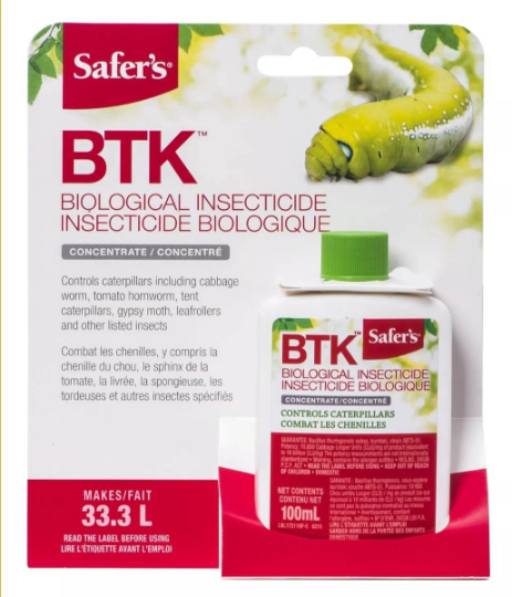 Safer's 17-2110CAN BTK Caterpillar Killer 100mL Concentrate