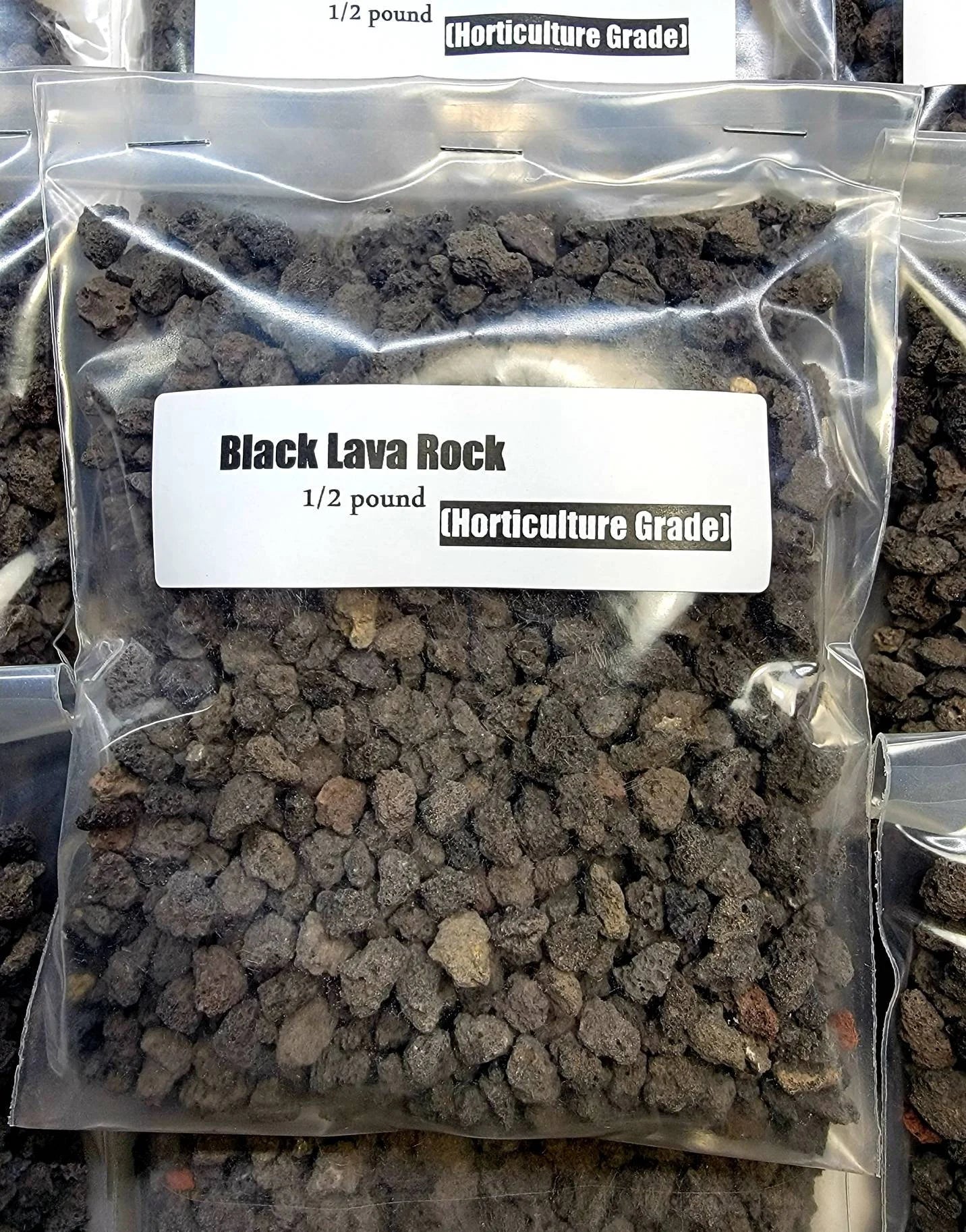 Black|Red Lava Rock (Horticulture grade) 1/2 pound (.4 liters)